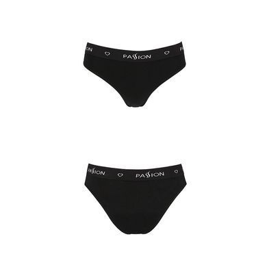 Трусики-слипы из хлопка с эластаном Passion PS004 PANTIES S, black SO4217 фото