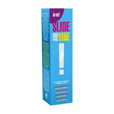 Вибролубрикант Intt Slide and Vibe (35 мл) на водной основе, стимулирующий, со вкусом ежевики SX2662 фото