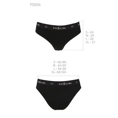 Трусики-слипы из хлопка с эластаном Passion PS004 PANTIES S, black SO4217 фото