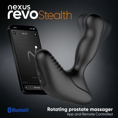Смарт-масажер простати Nexus Revo Stealth with APP, вібрація+ротація, пульт ДУ, до 10 годин роботи SX2419 фото