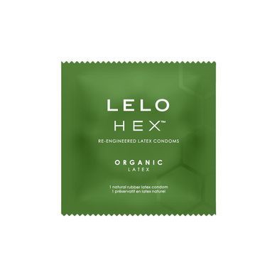 Презервативы LELO HEX Condoms Organic 3 Pack, тонкие и суперпрочные
