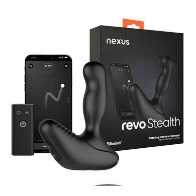 Смарт-масажер простати Nexus Revo Stealth with APP, вібрація+ротація, пульт ДУ, до 10 годин роботи SX2419 фото