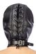 Капюшон для БДСМ зі знімною маскою Fetish Tentation BDSM hood in leatherette with removable mask SO4672 фото 2