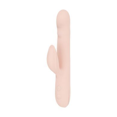 Вібратор-кролик із пульсацією Good Vibes Only &ndash; SHAI Thrusting Vibrator Soft Silicone &ndash; Pink, 3 мотори SX3073 фото