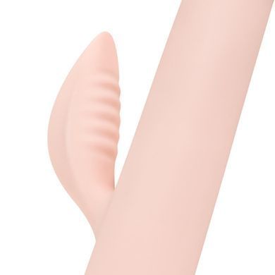 Вібратор-кролик із пульсацією Good Vibes Only &ndash; SHAI Thrusting Vibrator Soft Silicone &ndash; Pink, 3 мотори SX3073 фото