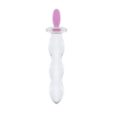 Скляний анальний ланцюжок Gildo Glass Butt Plug Heart Shape No. 35 SX5025 фото