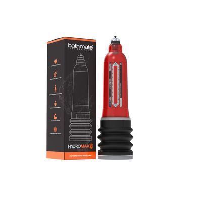 Гідропомпа Bathmate Hydromax 8 Red, для члена довжиною від 15 до 20 см, діаметр до 5,5 см SX3930 фото