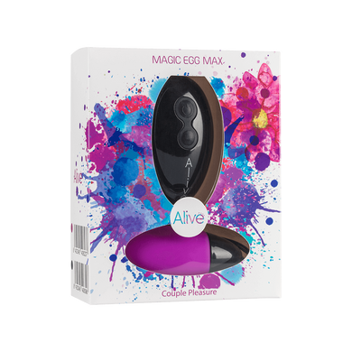 Мощное виброяйцо Alive Magic Egg MAX Violet с пультом ДУ AL40623 фото