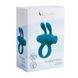 Эрекционное виброкольцо S Pleasures Premium Rabbit Ring бирюзовое, со съемной вибропулей и ушками SX4582 фото 4