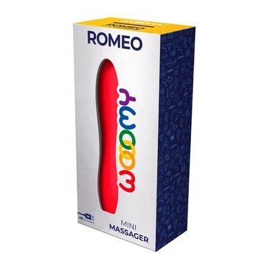 Мини-вибратор Wooomy Romeo, очень мощный, 10 режимов работы SO7406 фото