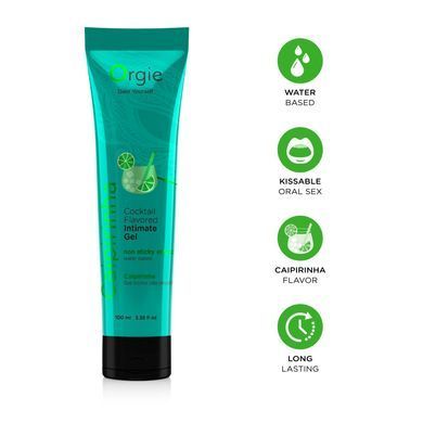 Лубрикант на водной основе Orgie Lube Tube Cocktail Caipirinha, 100 мл, вкус цитрусового коктейля SX1513 фото