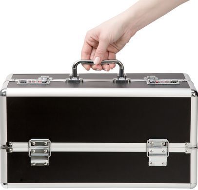 Большой кейс для хранения секс-игрушек BMS Factory Large Lokable Vibrator Case Black, кодовый замок SO8899 фото