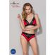 Трусики с широкой резинкой и кружевом Passion PS001 PANTIES M, red-black SO4168 фото 3