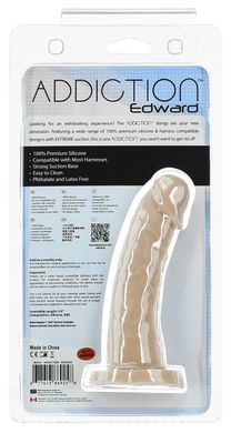 Изогнутый фаллоимитатор на присоске ADDICTION &mdash; Edward 6&Prime; Curved Dong, вибропуля в подарок SO5582 фото