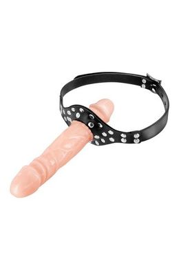 Кляп із подвійним фалоімітатором Fetish Tentation – Double Penis Gag Flesh SO5989 фото