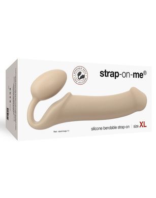 Безремневой страпон Strap-On-Me Flesh XL, полностью регулируемый, диаметр 4,5см SO2352 фото