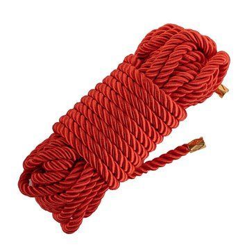 Веревка для шибари LOCKINK SEVANDA Shibari Pratice Rope, красная, 8 м, нейлон+хлопок SX0879 фото