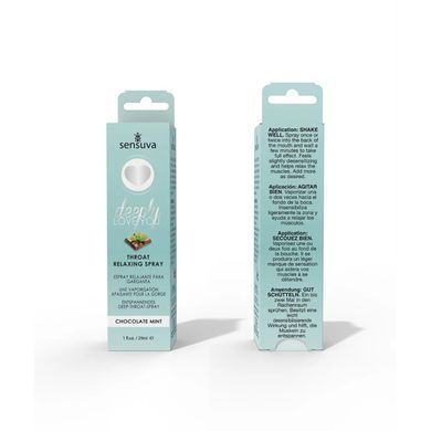 Спрей для минета Sensuva Deeply Love You Chocolate Mint (29 мл), для глубокого минета SO3193 фото