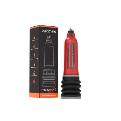 Гідропомпа Bathmate Hydromax 7 Red, для члена довжиною від 12,5 до 18 см, діаметр до 5 см HM-30-BR фото