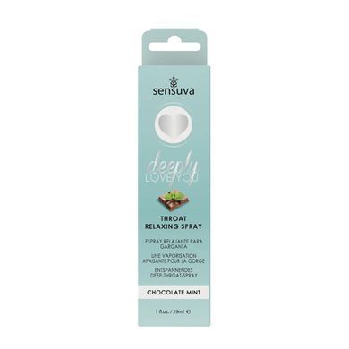 Спрей для минета Sensuva Deeply Love You Chocolate Mint (29 мл), для глубокого минета SO3193 фото