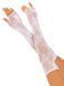 Митенки Leg Avenue Lace Opera Length Fingerless Gloves, белые, ажурные, длина выше локтя SX1058 фото