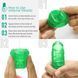 Унісекс-стимулятор Tenga UNI Emerald, зелений, з геометричним рельєфом, лубрикант у комплекті