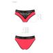 Трусики с широкой резинкой и кружевом Passion PS001 PANTIES S, red-black SO4169 фото 5