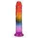 Фаллоимитатор Doc Johnson Crystal Jellies - 8.5 Inch Сlassic Dong - Rainbow SX4440 фото 4