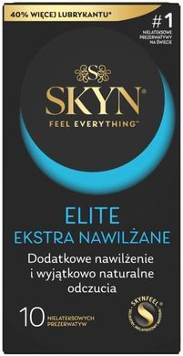 Безлатексні преміум-презервативи SKYN Elite Extra Lubricated 10 шт