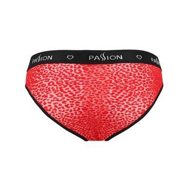 Мужские полупрозрачные трусы Passion 031 SLIP MIKE XXL/XXXL Red, под леопард SO7566 фото