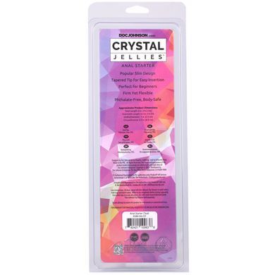 Дилдо Doc Johnson Crystal Jellies - Anal Starter - 5.5 Inches - Teal SX4441 фото