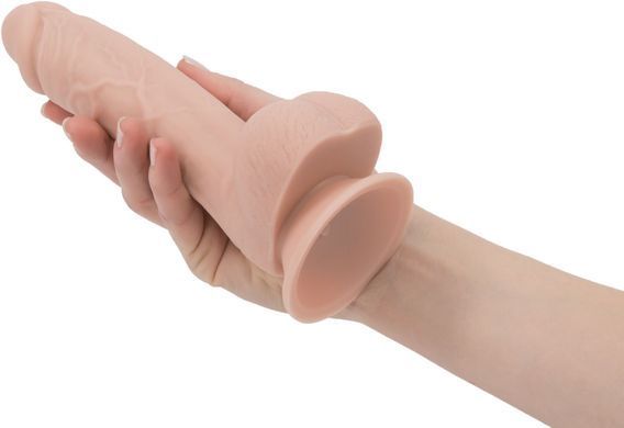 Реалистичный фаллоимитатор на присоске ADDICTION &mdash; Mark 7,5&Prime; Dildo With Balls, Beige SO5583 фото